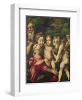 The Holy Family (Rest on the Flight to Egypt) 1524-Parmigianino-Framed Giclee Print