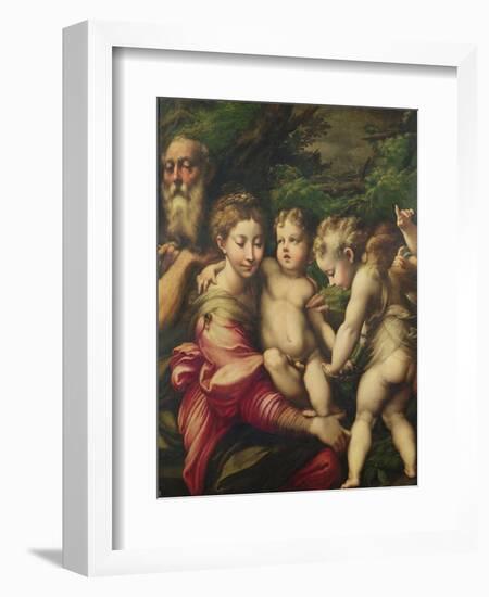 The Holy Family (Rest on the Flight to Egypt) 1524-Parmigianino-Framed Giclee Print