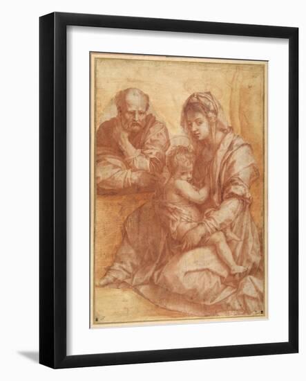 The Holy Family Resting, after Andrea Del Sarto-null-Framed Giclee Print