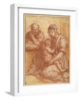 The Holy Family Resting, after Andrea Del Sarto-null-Framed Giclee Print