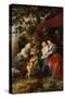 The Holy Family Resting Under an Apple-Tree-Peter Paul Rubens-Stretched Canvas