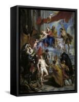 The Holy Family surrounded by Saints, ca. 1630-Peter Paul Rubens-Framed Stretched Canvas