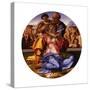 The Holy Family (The Doni Tond)-Michelangelo Buonarroti-Stretched Canvas