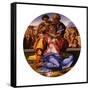 The Holy Family (The Doni Tond)-Michelangelo Buonarroti-Framed Stretched Canvas