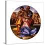 The Holy Family (The Doni Tond)-Michelangelo Buonarroti-Stretched Canvas