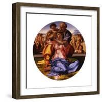 The Holy Family (The Doni Tond)-Michelangelo Buonarroti-Framed Giclee Print