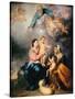 The Holy Family (The Virgin of Sevill)-Bartolomé Estebàn Murillo-Stretched Canvas