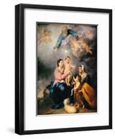 The Holy Family (The Virgin of Sevill)-Bartolomé Estebàn Murillo-Framed Giclee Print