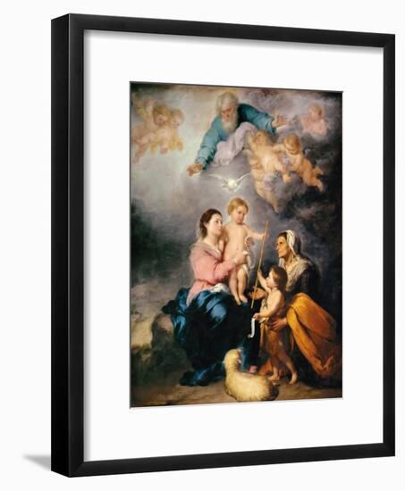 The Holy Family (The Virgin of Sevill)-Bartolomé Estebàn Murillo-Framed Giclee Print