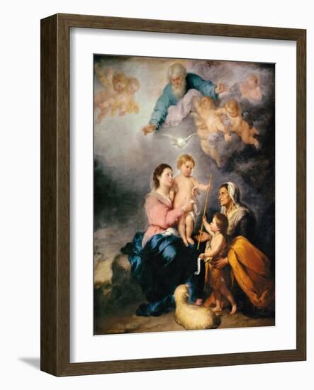 The Holy Family (The Virgin of Sevill)-Bartolomé Estebàn Murillo-Framed Giclee Print