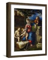 The Holy Family Under an Oak Tree-Raphael-Framed Giclee Print