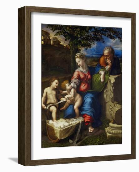 The Holy Family Under an Oak Tree-Raphael-Framed Giclee Print