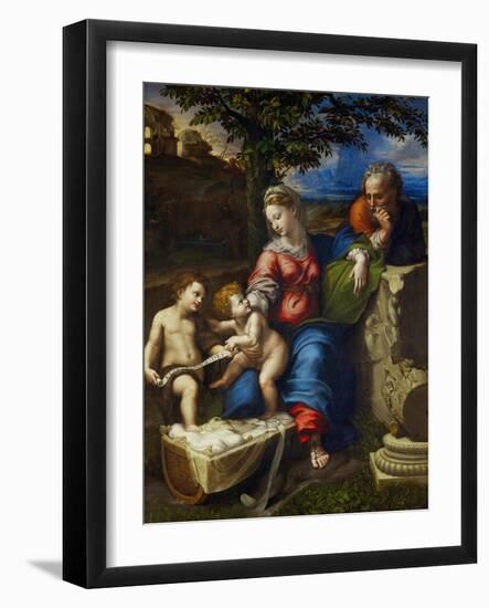 The Holy Family Under an Oak Tree-Raphael-Framed Giclee Print