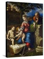 The Holy Family Under an Oak Tree-Raphael-Stretched Canvas