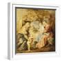 The Holy Family Visited by Saints Elizabeth, Zacharias and the Infant Saint John the Baptist-Peter Paul Rubens-Framed Giclee Print