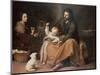 The Holy Family with a Bird-Bartolome Esteban Murillo-Mounted Giclee Print