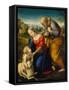 The Holy Family with a Lamb, 1507-Raphael-Framed Stretched Canvas