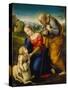 The Holy Family with a Lamb, 1507-Raphael-Stretched Canvas