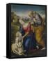 The Holy Family with a Lamb, 1507-Raphael-Framed Stretched Canvas