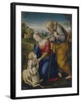 The Holy Family with a Lamb, 1507-Raphael-Framed Giclee Print