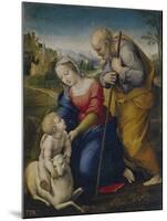 The Holy Family with a Lamb, 1507-Raphael-Mounted Giclee Print