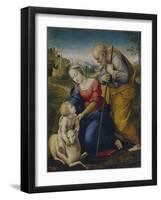 The Holy Family with a Lamb, 1507-Raphael-Framed Giclee Print