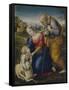 The Holy Family with a Lamb, 1507-Raphael-Framed Stretched Canvas