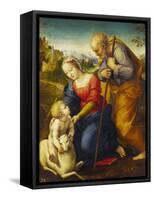 The Holy Family with a Lamb-Raphael-Framed Stretched Canvas