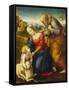 The Holy Family with a Lamb-Raphael-Framed Stretched Canvas