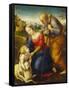 The Holy Family with a Lamb-Raphael-Framed Stretched Canvas