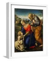 The Holy Family with a Lamb-Raphael-Framed Giclee Print