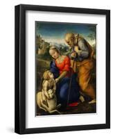 The Holy Family with a Lamb-Raphael-Framed Giclee Print