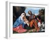 The Holy Family with a Shepherd, C1510-Titian (Tiziano Vecelli)-Framed Giclee Print