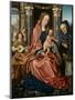 The Holy Family with an Angel Musician, 1510-1520-Maestro De Francfort-Mounted Premium Giclee Print