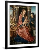 The Holy Family with an Angel Musician, 1510-1520-Maestro De Francfort-Framed Giclee Print