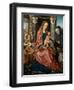 The Holy Family with an Angel Musician, 1510-1520-Maestro De Francfort-Framed Giclee Print