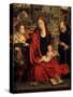 The Holy Family with an Angel-Pieter Coecke Van Aelst the Elder-Stretched Canvas