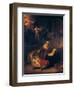 The Holy Family with Angels, 1645-Rembrandt van Rijn-Framed Giclee Print