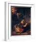 The Holy Family with Angels, 1645-Rembrandt van Rijn-Framed Giclee Print