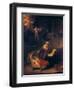 The Holy Family with Angels, 1645-Rembrandt van Rijn-Framed Premium Giclee Print