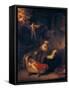 The Holy Family with Angels, 1645-Rembrandt van Rijn-Framed Stretched Canvas