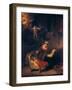 The Holy Family with Angels, 1645-Rembrandt van Rijn-Framed Giclee Print