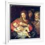 The Holy Family with Elizabeth-Giuseppe Bartolomeo Chiari-Framed Giclee Print