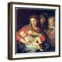 The Holy Family with Elizabeth-Giuseppe Bartolomeo Chiari-Framed Giclee Print