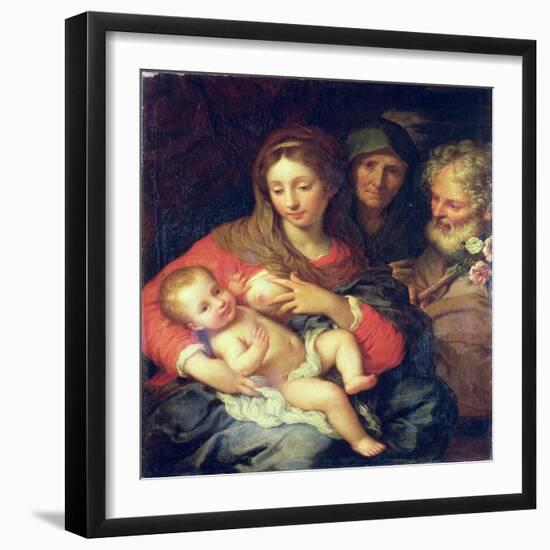 The Holy Family with Elizabeth-Giuseppe Bartolomeo Chiari-Framed Giclee Print