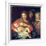 The Holy Family with Elizabeth-Giuseppe Bartolomeo Chiari-Framed Giclee Print