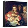 The Holy Family with Elizabeth-Giuseppe Bartolomeo Chiari-Framed Stretched Canvas