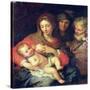 The Holy Family with Elizabeth-Giuseppe Bartolomeo Chiari-Stretched Canvas