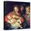 The Holy Family with Elizabeth-Giuseppe Bartolomeo Chiari-Stretched Canvas