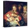 The Holy Family with Elizabeth-Giuseppe Bartolomeo Chiari-Stretched Canvas